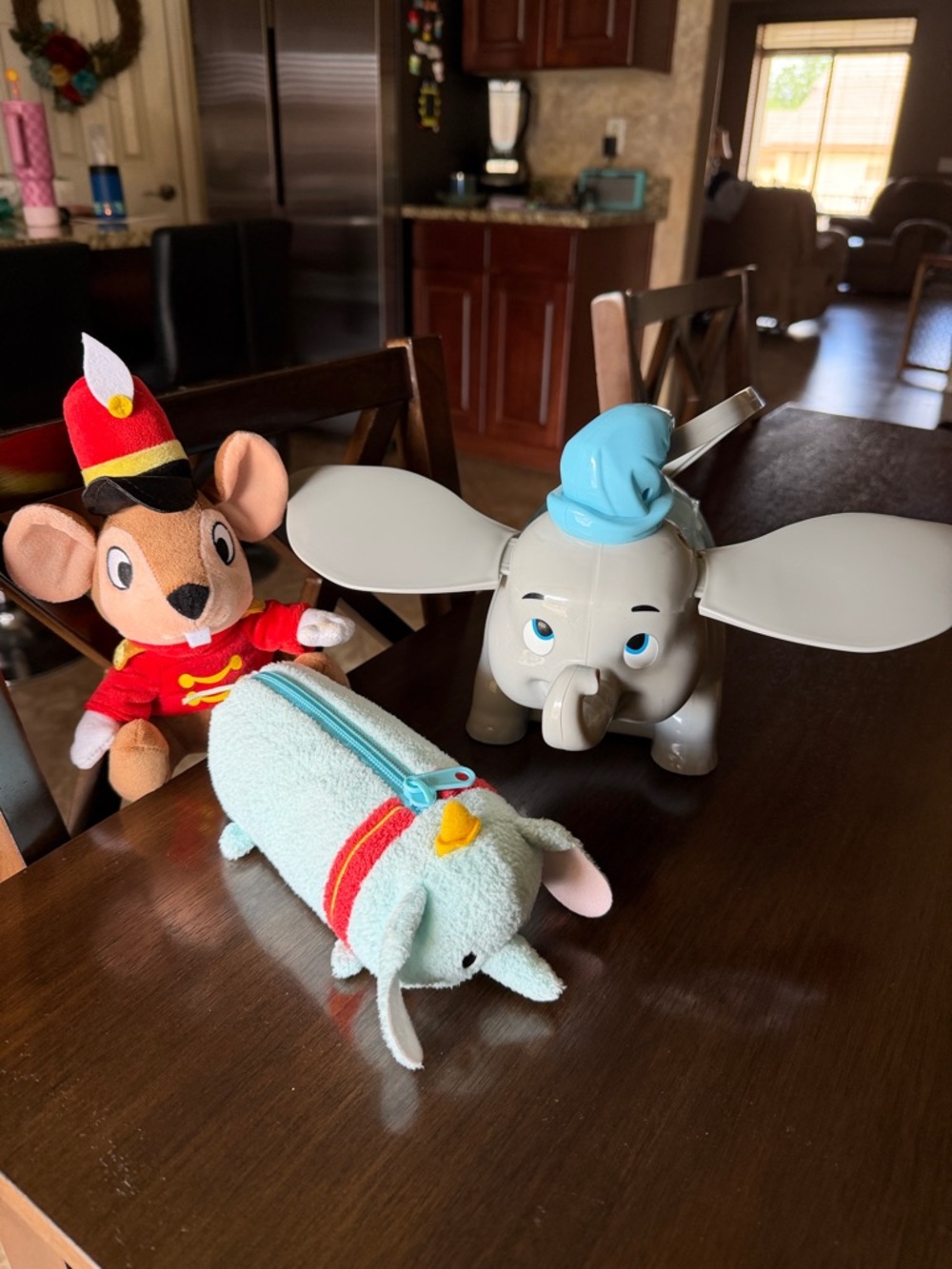 Dumbo Elephant Popcorn Bucket, Dumbo pencil holder and Timothy Q Mouse Plush